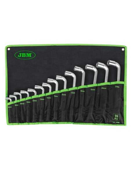 Llaves de Pipa JBM Doble Boca Kit 14 Pz
