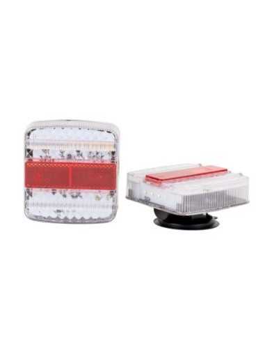 Pilotos Led Auxiliares Vehículos JBM Magnéticos Inalámbricos Set 2