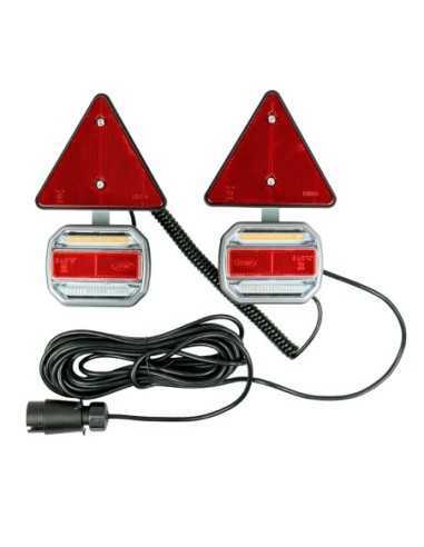 Pilotos Led Auxiliares Vehículos JBM Magnéticos y Catareflectantes Set2 54162