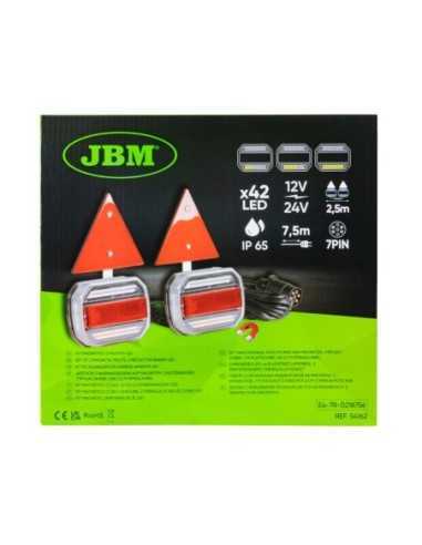 Pilotos Led Auxiliares Vehículos JBM Magnéticos y Catareflectantes Set2 54162