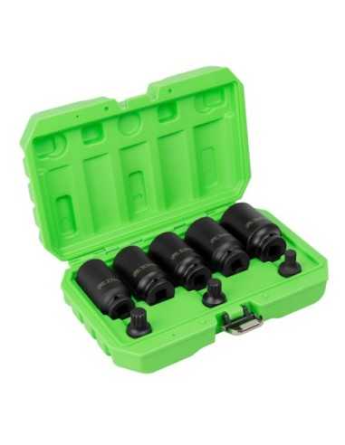Llaves de Vaso de Impacto JBM Set 5 Vasos y+ 3 Puntas XZN de 1/2 52547