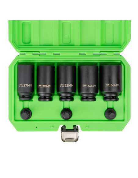 Llaves de Vaso de Impacto JBM Set 5 Vasos y+ 3 Puntas XZN de 1/2 52547