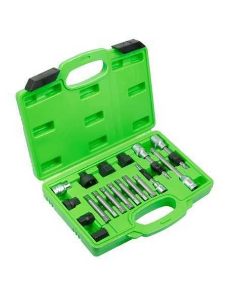 JUEGO DE EXTRACTORES PARA POLEAS DE ALTERNADOR 18 PIEZAS JBM