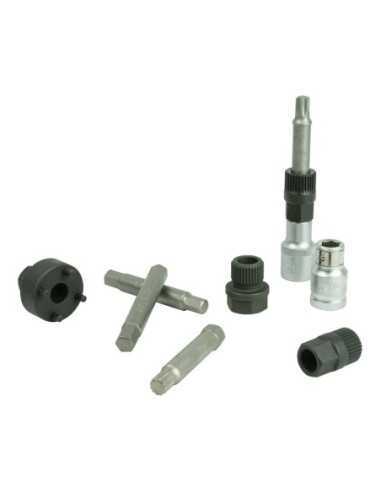 JUEGO DE EXTRACTORES PARA POLEAS DE ALTERNADOR 18 PIEZAS JBM