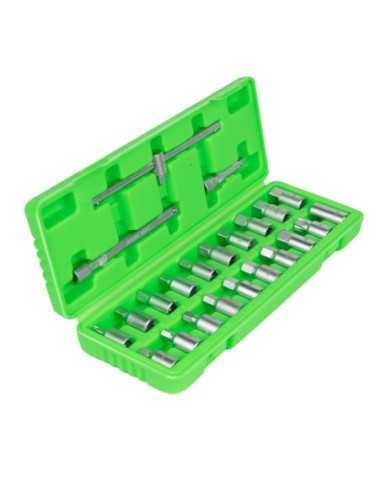 Llaves de Vaso JBM para Tapones de Carter Estuche 23 Pz