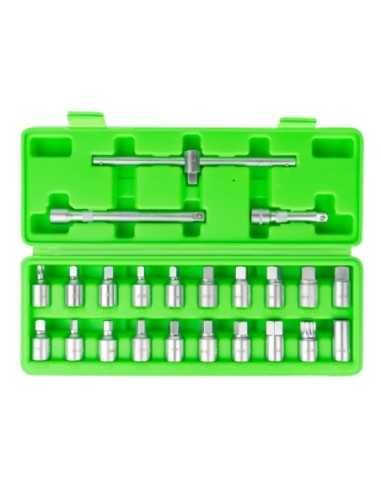 Llaves de Vaso JBM para Tapones de Carter Estuche 23 Pz