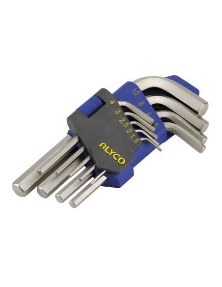 Juego de 9 Llaves Allen 1.5-10mm REF 193070: Herramienta Esencial