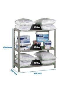 Estantería SIMONRACK Comfort 3/300 1000 gris