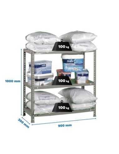 Estantería SIMONRACK Comfort 3/300 1000 gris