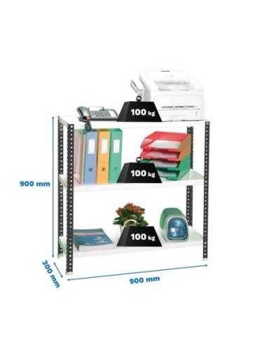 Estantería SIMONRACK Comfort 3/300 900 antracita/blanco