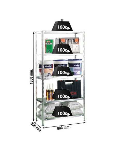 Estantería SIMONRACK Comfort 5/300 galvanizado