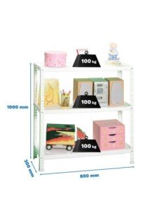 Estantería SIMONRACK SimonrackComfort mini 3/300 1000 blanco