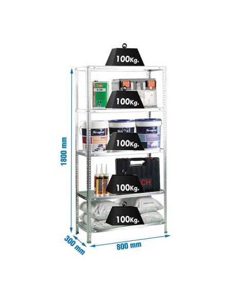 Estantería SIMONRACK Comfort mini 5/300 galvanizado
