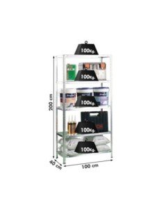 Estantería SIMONRACK Comfort plus 5/400 galvanizado