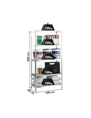 Estantería SIMONRACK Comfort plus 5/400 galvanizado