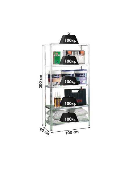 Estantería SIMONRACK Comfort plus 5/400 galvanizado