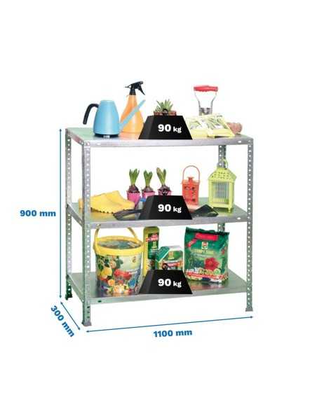 Estantería SIMONRACK SimonrackComfort superplus 3/300 900 galvanizado