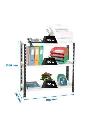 Estantería SIMONRACK SimonrackComfort superplus 3/500 1000 antracita/blanco
