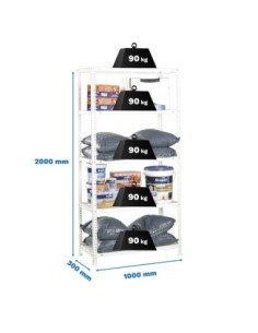 Estantería SIMONRACK SimonrackComfort superplus 5/300 blanco