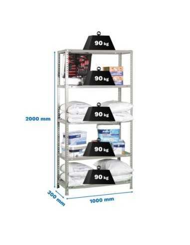 Estantería SIMONRACK SimonrackComfort superplus 5/300 gris