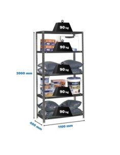 Estantería SIMONRACK SimonrackComfort superplus 5/400 antracita