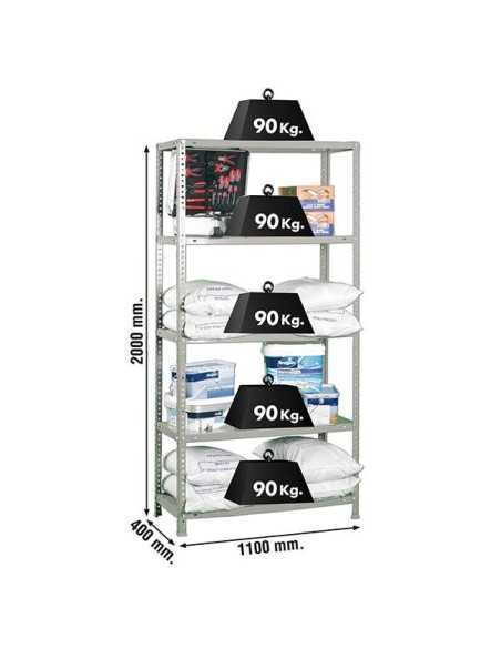 Estantería SIMONRACK SimonrackComfort superplus 5/400 gris