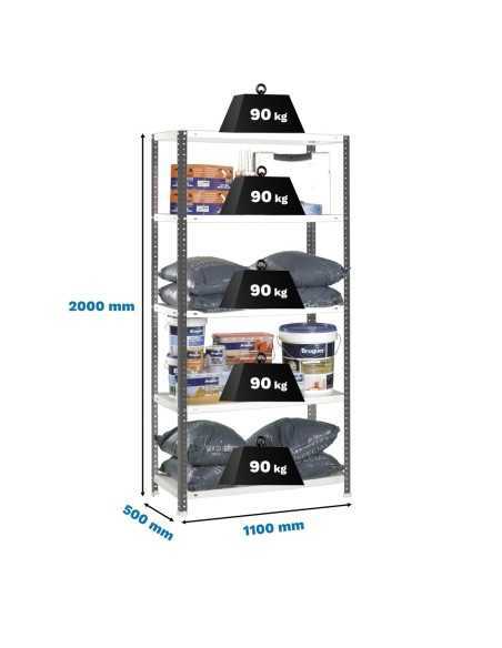 Estantería SIMONRACK SimonrackComfort superplus 5/500 antracita/blanco