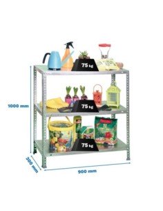 Estantería SIMONRACK Advantage Kit 3/300 1000 galvanizado