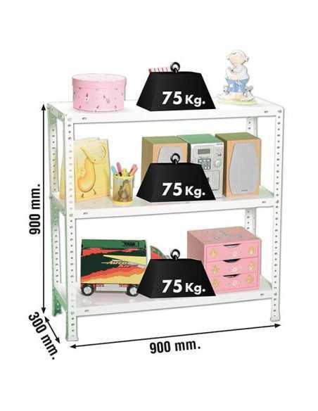 Estantería SIMONRACK Advantage Kit 3/300 blanco