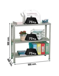 Estantería SIMONRACK Advantage Kit 3/400 gris