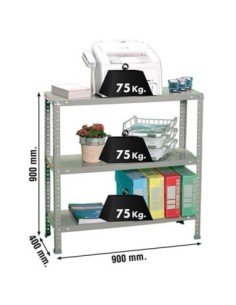 Estantería SIMONRACK Advantage Kit 3/400 gris