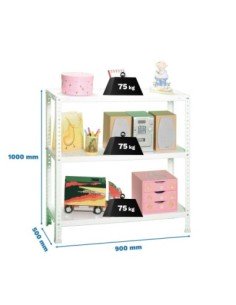 Estantería SIMONRACK Advantage Kit 3/500 1000 blanco