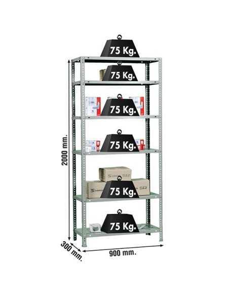 Estantería SIMONRACK Advantage Kit 6/300 galvanizado