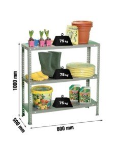 Estantería SIMONRACK Advantage Kit mini 3/500 1000 gris