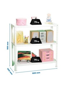 Estantería SIMONRACK Advantage Kit mini 3/500 900 blanco