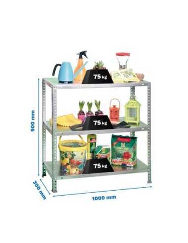 Estantería SIMONRACK Advantage Kit plus 3/300 900 galvanizado