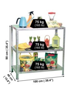 Estantería SIMONRACK Advantage Kit plus 3/400 900 galvanizado