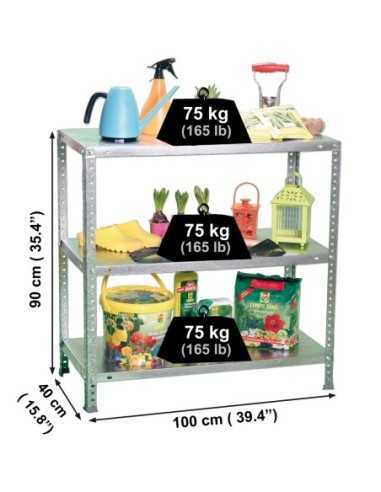 Estantería SIMONRACK Advantage Kit plus 3/400 900 galvanizado
