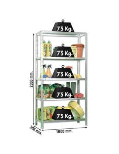 Estantería SIMONRACK Advantage Kit plus 5/300 galvanizado