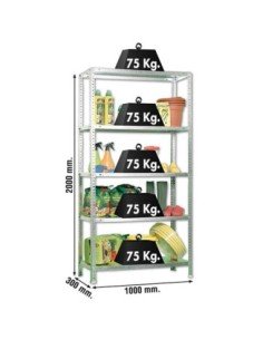 Estantería SIMONRACK Advantage Kit plus 5/300 galvanizado