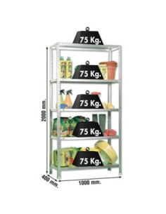 Estantería SIMONRACK Advantage Kit plus 5/400 galvanizado