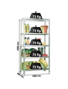 Estantería SIMONRACK Advantage Kit plus 5/400 galvanizado