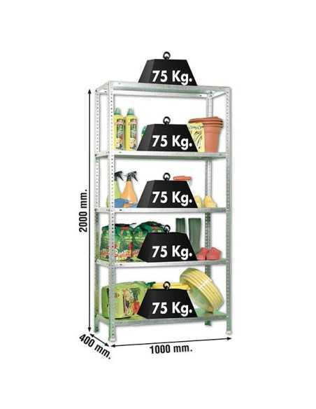 Estantería SIMONRACK Advantage Kit plus 5/400 galvanizado