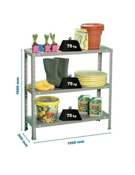 Estantería SIMONRACK Advantage Kit superplus 3/300 1000 gris