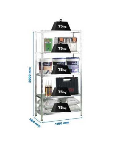 Estantería SIMONRACK Advantage Kit superplus 5/300 galva