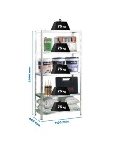 Estantería SIMONRACK Advantage Kit superplus 5/400 galva