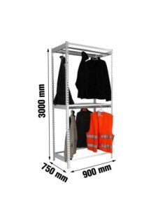 Estantería Guardarropa SIMONRACK Simonclothingdouble 3/309075 gris