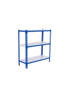 Estantería SIMONCLICK 3/500 900 azul/blanco | Estantería sin tornillos con baldas de madera SimonRack