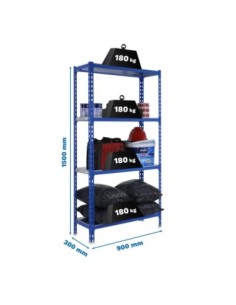 Estantería SIMONRACK Simonclick 4/300 1500 azul/galva