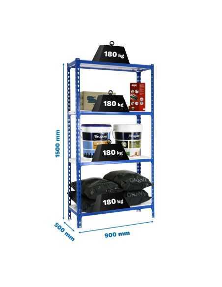 Estantería SIMONRACK Simonclick 4/500 1500 azul/blanco